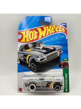 Hot Wheels '62 Corvette Gasser Primer Flat Gray HW Reverse Rake 4/5 182/250